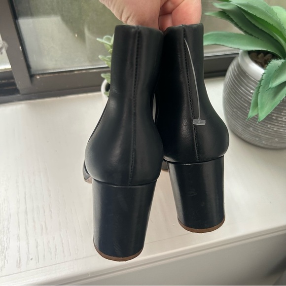 Madewell Black Ankle Boots with Chunky Heel - Picture 2 of 9